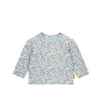 Steiff T-Shirt Langarm EU Größe 86 Cashmere Blue, Langarm-Sweatshirt, Longsleeve für Kinder, Pullover langärmelig, Babyoberteil, ideales Basic Shirt, bequem und weich, waschmaschinenfest