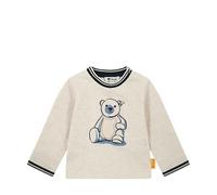 Steiff T-Shirt Langarm EU Größe 86 Sesame, Langarm-Sweatshirt, Longsleeve für Kinder, Pullover langärmelig, Babyoberteil, ideales Basic Shirt, bequem und weich, waschmaschinenfest