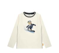 Steiff T-Shirt Langarm EU Größe 92 Eggnog, Langarm-Sweatshirt, Longsleeve für Kinder, Pullover langärmelig, Babyoberteil, ideales Basic Shirt, bequem und weich, waschmaschinenfest