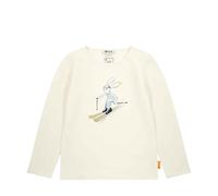 Steiff T-Shirt Langarm EU Größe 92 Eggnog, Langarm-Sweatshirt, Longsleeve für Kinder, Pullover langärmelig, Babyoberteil, ideales Basic Shirt, bequem und weich, waschmaschinenfest