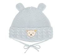 Steiff Unisex Baby Basic Bommel Beanie-Mütze, Celestial Blue, 47