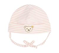 Steiff Unisex Baby Basic Bommel Beanie-Mütze, Silver PINK, 41