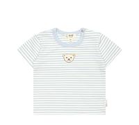 Steiff Unisex Baby Basic Kurzarm Gestreift T-Shirt, Celestial Blue, 68 EU
