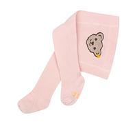 Steiff Unisex Baby Basic strømpebukser ensfarvet Strumpfhosen GOTS, silver pink, 92 EU
