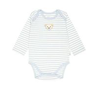 Steiff Unisex Baby Body amerikanischer Kragen Langarm Unterwäsche, Celestial Blue, 56