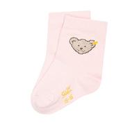 Steiff Unisex Baby kurz Socken GOTS, Silver PINK, 18