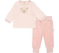 Steiff Unisex Baby Set Hose + Sweatshirt, Silver PINK, 50