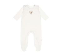 Steiff Unisex Baby Set Strampler mit Fuss + T-Shirt Langarm Baby Wellness, gestreift