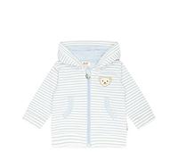 Steiff Unisex Baby Sweatjacke mit Kapuze Jacke, Celestial Blue, 74