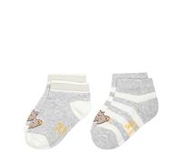 Steiff Unisex Kids Mini Basic Socken 2er Pack GOTS, Soft Grey Melange, 34