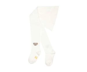 Steiff Unisex Kinder Basic einfarbig Strumpfhosen GOTS, Bright White, 116
