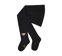 Steiff Unisex Kinder Basic einfarbig Strumpfhosen GOTS, Navy, 128