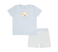 Steiff Schlafanzug 2-tlg. GOTS hellblau - 122 / hellblau / 95 % Baumwolle 5 % Elasthan
