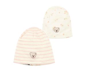 Steiff Wendebeanie - 47 / eggnog / 95% Baumwolle 5% Elasthan