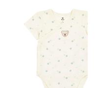 Steiff Wickelbody kurzarm EU Größe 50 eggnog, kurzarm Body für Babys, Wickel-Strampler Einteiler, weicher und bequemer Strampelanzug, waschmaschinenfest