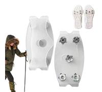 Steigeisens Für Schuhe, Eiskrallen Für Stiefel Mit 5 Schuhspikes, Anti-Rutsch-Spikes Für Schnee-Und Eisklettern, Durchsichtige Anti-Rutsch-Krallen Für Schuhe, Ersatz-Schuhüberzüge, Für Winterwanderung