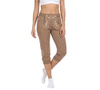 Steigenhöfer Kurze Jogginghose mit Kordelzug im Lederhosen Look - Hannah - Jogging Lederhose Damen Tracht für Dein Oktoberfest Damen Outfit - Ideal für Volksfest und Wiesn