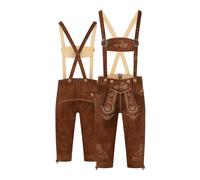 STEIGENHÖFER Lederhose Herren Tracht Kniebund - Alexander - Trachtenhose mit Trägern - 100% Rindsleder - Traditionelle Echtlederhose - Ideal für Dein Oktoberfest Herren Outfit