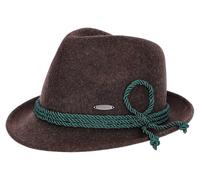 Steigenhöfer Original Herren Trachtenhut, Filzhut Wanderhut - Jakob - Größenverstellbar - Mit Schweißband - 100% Schurwolle - Ideal zum Förstern, Jagen und Oktoberfest