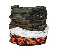 STEIGER Haunter 4 Stück Jagd Schlauchschal, Multifunktionstuch Unisex Camouflage Weiß Grün Braun Orange Tarnfarben