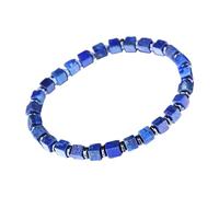 Stein Armband Für Männer Und | Ästhetisch Modern Elegantes Design,Armband Mit Quadratischen Perlen Aus Lapis Lazuli - Für Teenager, Frauen Und Mädchen Für Den Täglichen Gebrauch, Dating Outdoor-Ak