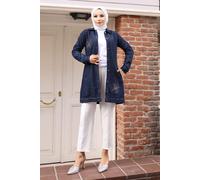 Stein Detailed Denim Hemd Dunkelblau-Denim EU 46 / UK 18