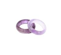 Steinringe - Naturstein-Kreisring, rosa Quarz-Bergkristall-Ringe für die Herstellung von DIY-Anhänger-Halsketten-Schmuck, Mann und Frau, Amethyst, Bohrungsgröße 17 mm