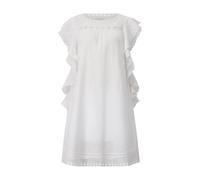 STELLA FOREST - Midikleid Jayna mit Stickerei - Größe 38 - weiß