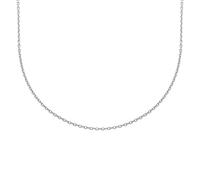 Stella-Jewellery 585er Weißgold Ankerkette Diamantiert Goldkette Kette mit Federring 14K