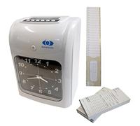 Stempeluhr Starter Paket Inklusive Karten und Kartenständer Deutsche Anleitung