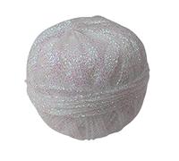 Stenly Häkelgarn Metallic Glitter fein Weiß DIY glitzern Garn350 m 50 gr
