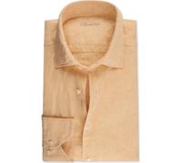 Stenströms Casual Fitted Body Leinenhemd orange, Einfarbig