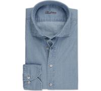 Stenströms Casual Slimline Jeanshemd blau, Einfarbig