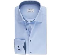 Stenströms Fitted Body Hemd hellblau, Gestreift