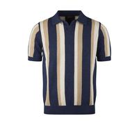 Stenströms Fitted Body Poloshirt Kurzarm braun/blau