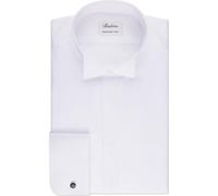 Stenströms Fitted Body Smokinghemd weiss, Einfarbig