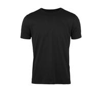 Stenströms Fitted Body T-Shirt Rundhals schwarz, Einfarbig