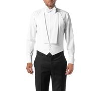 Stenströms Frackweste Herren Regular Fit Baumwolle weiß, 52