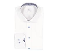 Stenströms Hemd Herren Regular Fit Langarm Baumwolle weiß, 40