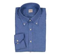 Stenströms Hemd Herren Regular Fit Langarm Flanell blau, L