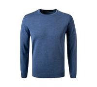 Stenströms Fitted Body Pullover blau, Einfarbig
