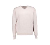 Stenströms Pullover Herren Regular Fit V-Ausschnitt Merinowolle beige, M