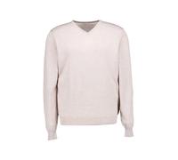 Stenströms Pullover Herren Regular Fit V-Ausschnitt Merinowolle beige, XL