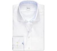 Stenströms Regular Fit Hemd extra langer Arm weiss