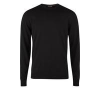 Stenströms Pullover Herren Regular Fit Rundhals Merinowolle schwarz, L