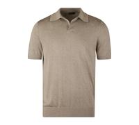 Stenströms Regular Fit Strickpolo beige, Einfarbig