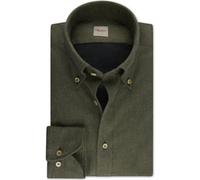Stenströms Slimline Flanellhemd grün, Einfarbig