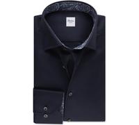 Stenströms Slimline Hemd dunkelblau, Einfarbig