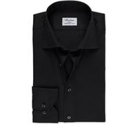 Stenströms Slimline Hemd schwarz, Einfarbig