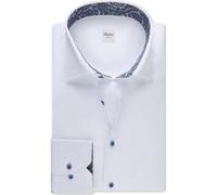 Stenströms Slimline Hemd weiss, Einfarbig